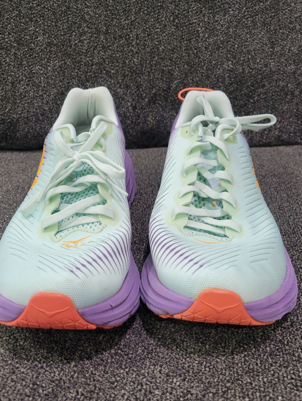 Hoka One One Rincon 3 Womens 8B Running Shoes Blue Glass Chalk Violet - Picture 2 of 8